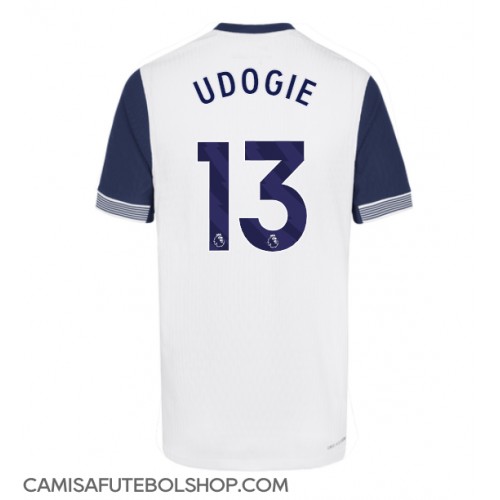 Camisa de time de futebol Tottenham Hotspur Destiny Udogie #13 Replicas 1º Equipamento 2024-25 Manga Curta